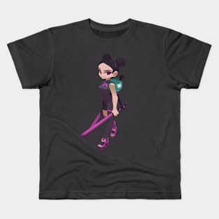 Dual Katana girl Kids T-Shirt